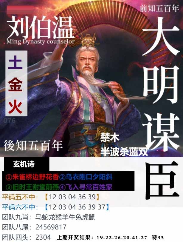 076期大明谋臣[图]